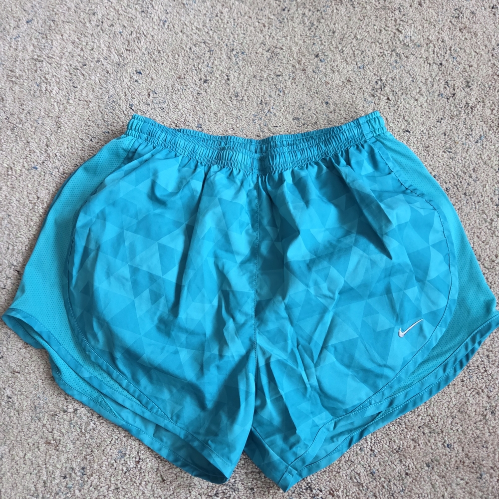 Nike Teal Geometric Pattern Shorts